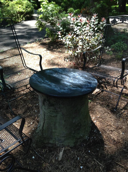 Faux Marbled Outdoor Table Top