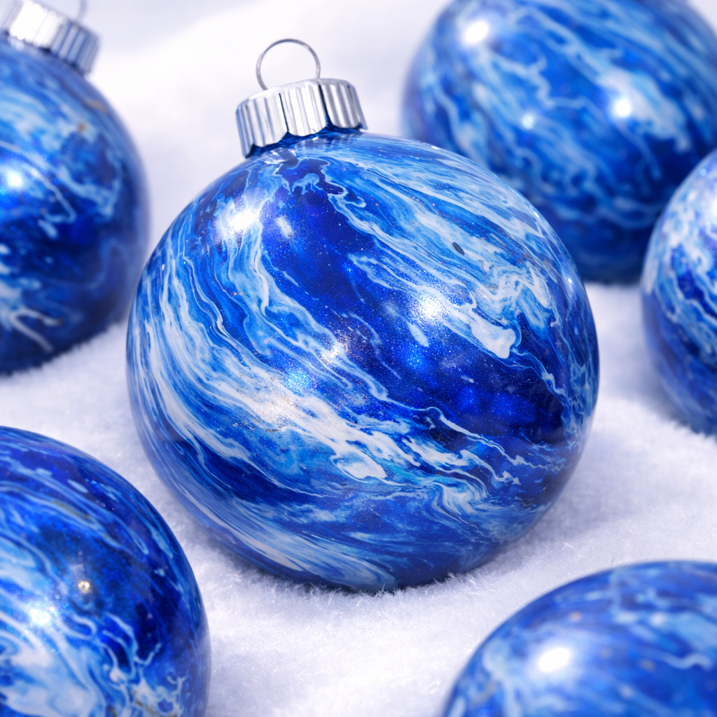 Swirl Christmas Ornaments
