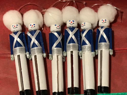 Wooden Solider Boys Ornaments