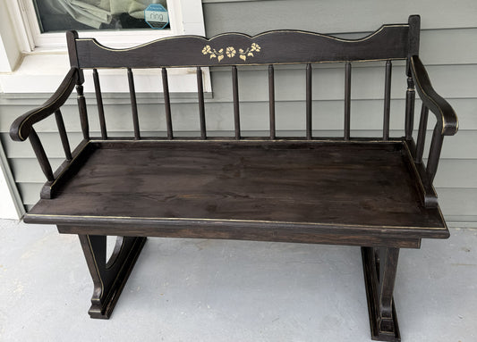 Refinished Front Porch Bench