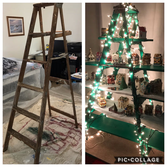 Repurposed Wooden Ladder
