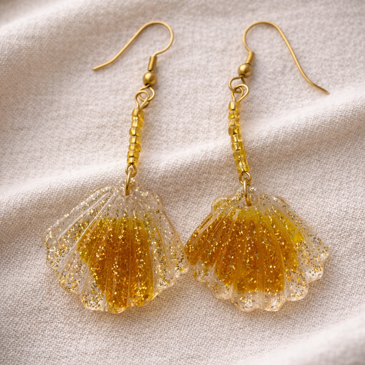Seashell Resin Earrings