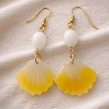 Seashell Resin Earrings