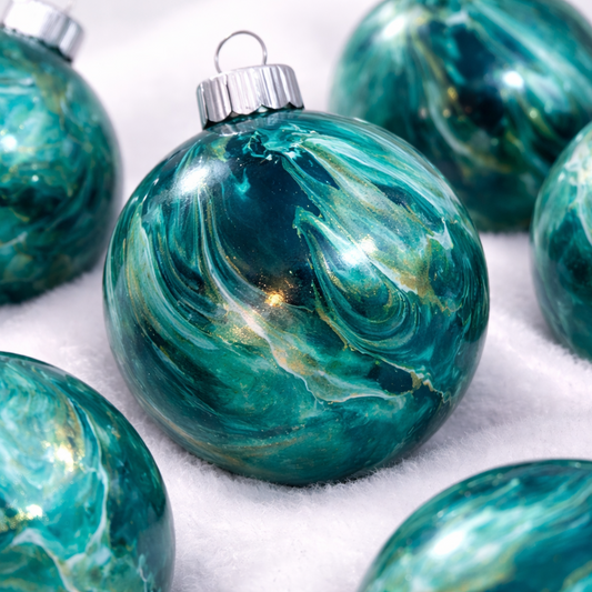 Swirl Christmas Ornaments