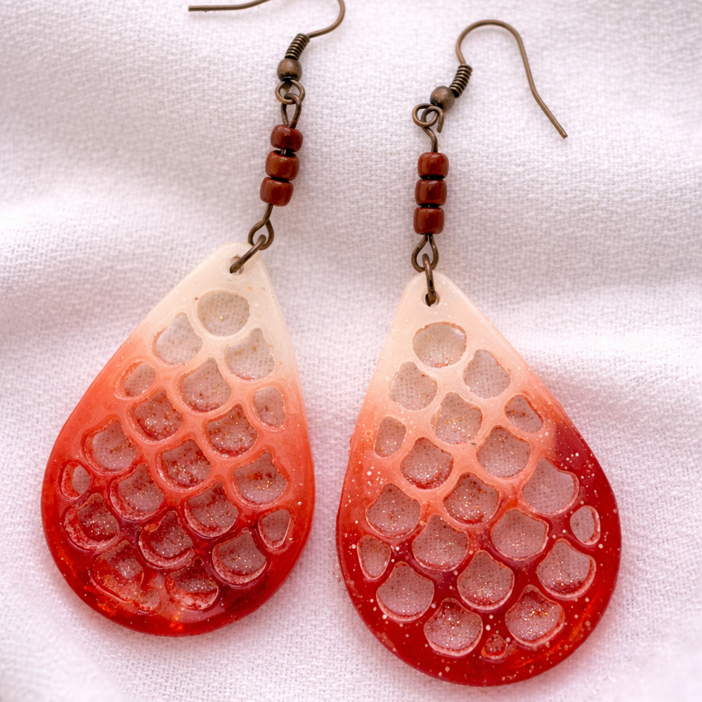 Woven Resin Earrings