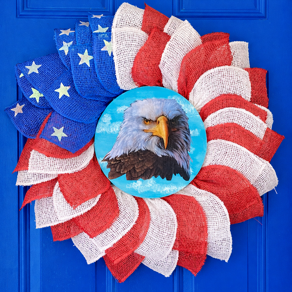 USA Door Wreath