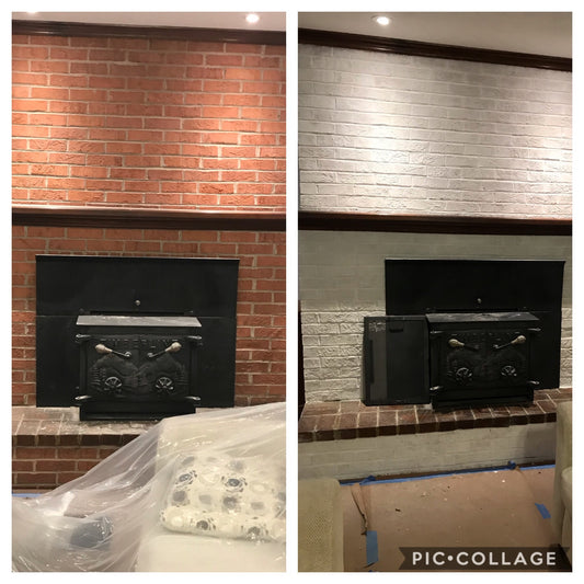 Refurbished Family Room Fireplace