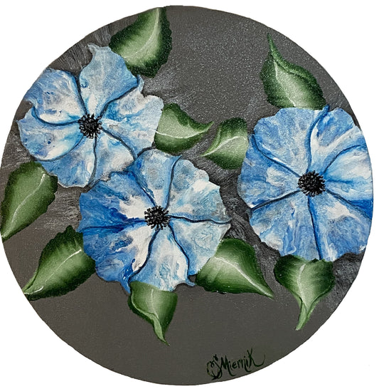 Blue Pansies