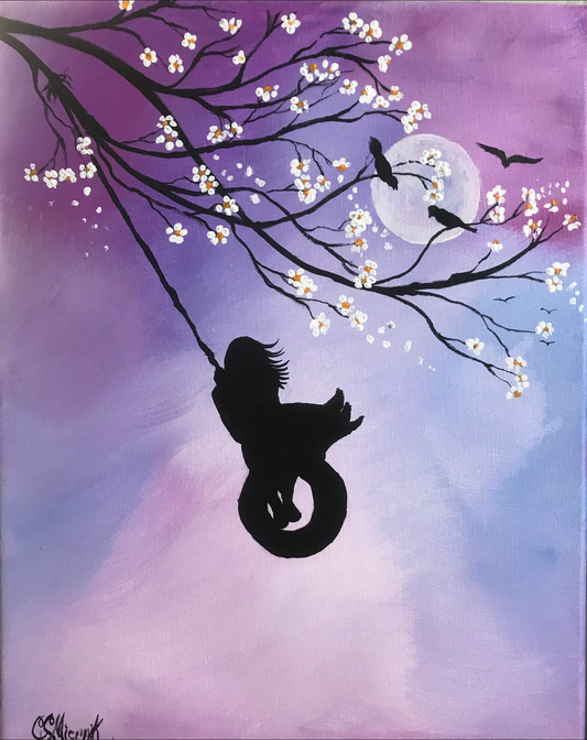 Girl on a Tire Swing