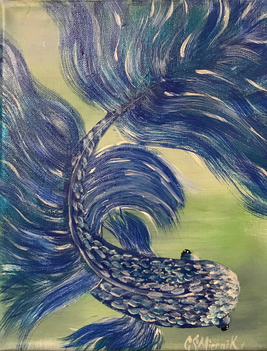 Blue Betta Fish
