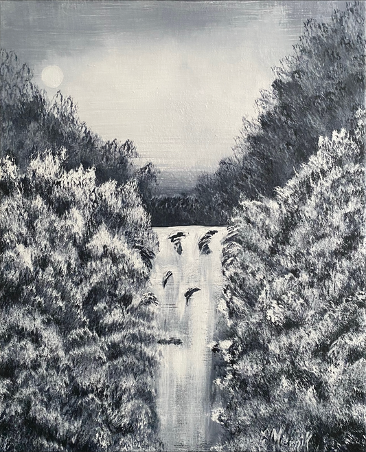 Monochrome Waterfall