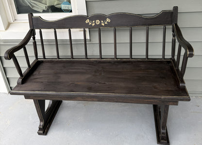 Refinished Front Porch Bench