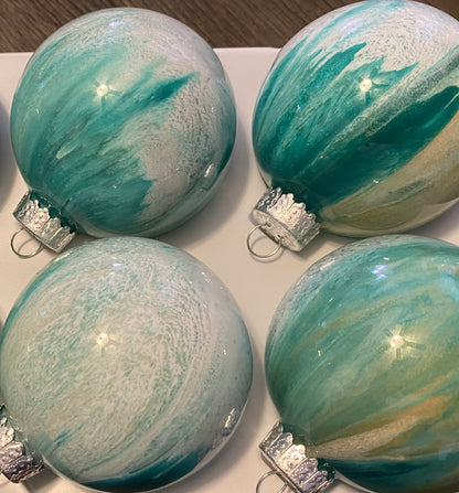 Swirl Christmas Ornaments