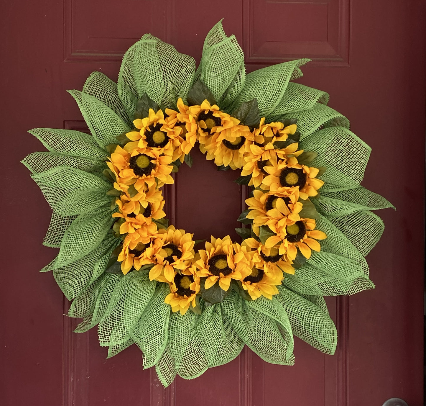 Lots of Sun Flowers Wreath